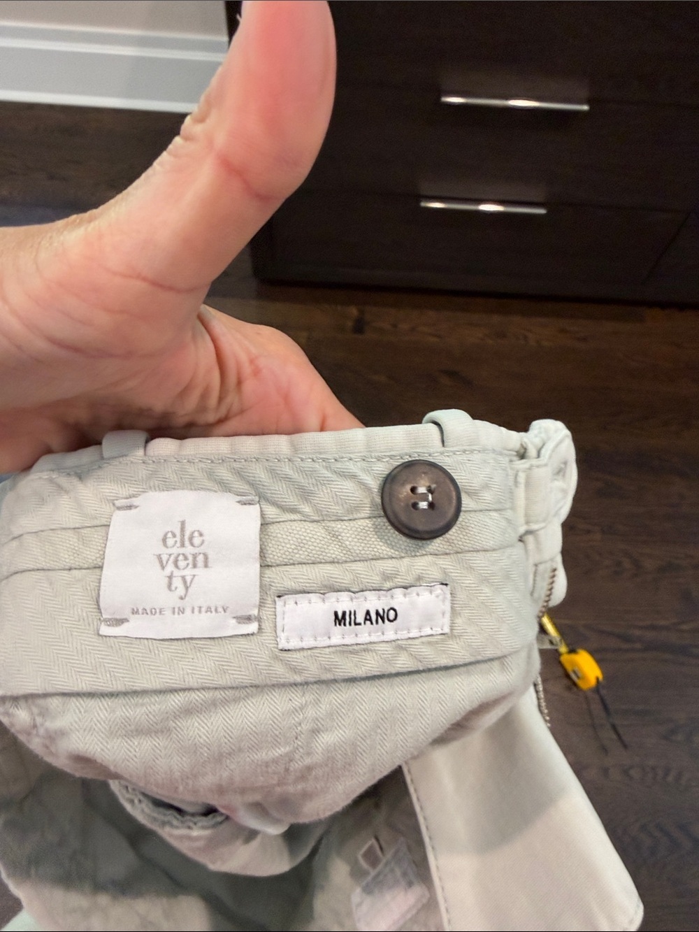 Eleventy Men's Chinos in Light gray - Picture 3 of 7